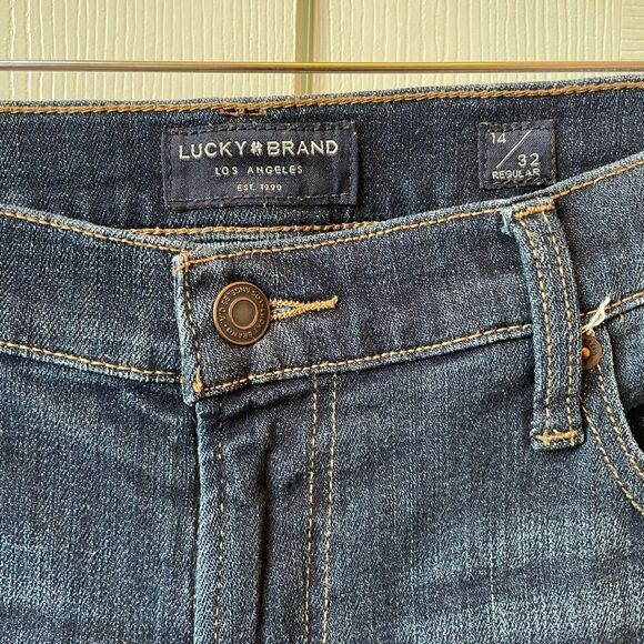 Lucky Brand Indigo Denim Sweet Boot Jeans S-14R EUC - Picture 2 of 7